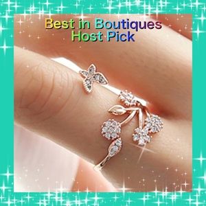 ⭐️Silver and Rose Butterfly Rings